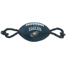 Load image into Gallery viewer, NYLON FOOTBALL DOG TOY (Eagles, Penn State, Steelers)